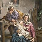 Sacred Canvas Paintings - Sacred Family